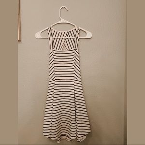 black and white dress